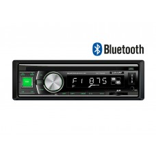 SWAT MEX-1046UBG/ 1 din медиа ресивер,4х50 вт, BT,MP3,USB,SD,2RCA красн.кнопки/