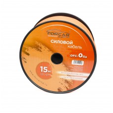 FORCAR OFC-0Ga силовой кабель 0Ga/50мм2 (бухта 15 метров ) чистая медь, красный