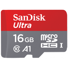 VIDEO MICRO SD-КАРТА 16GB класс 10 SanDisc UHS-Ultra (98Mb)