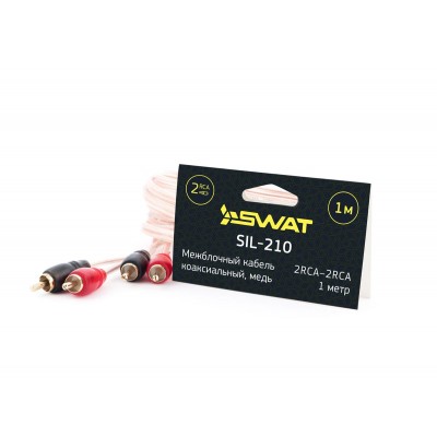 Межблочный кабель SWAT SIL-210 2RCA-2RCA