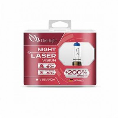 Лампа H7 (Clearlight) 12V-55W Night Laser Vision +200% Light (2 шт.) от производителя 1509-02