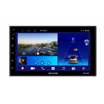 SKYLOR AND-7065 2din,7" 4x50, Android 10.0, 2+32Гб GPS, DSP, WI-FI, BT,FLAC, MP3, MKV, WMA, JPEG,RCA