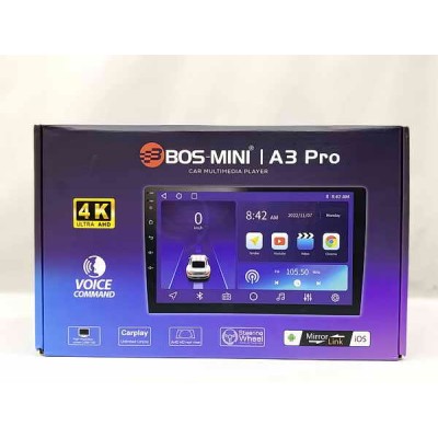 Android Магнитола 9" Bos-Mini A3 Pro 2+32 (экран 9", 4 ядра)